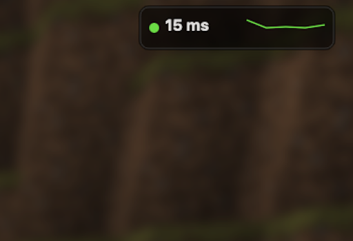 Compact overlay shown over a game