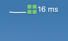 Sparkline status bar icon